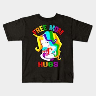 Free Mom Hugs LGBT Gay Pride Kids T-Shirt